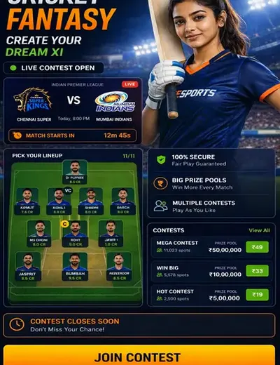 Hero11 (hero11 app) fantasy cricket & matchday visual 3